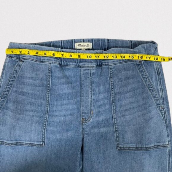 Madewell Pull On Relaxed Jeans In Bellview Wash Size XL - Picture 8 of 10